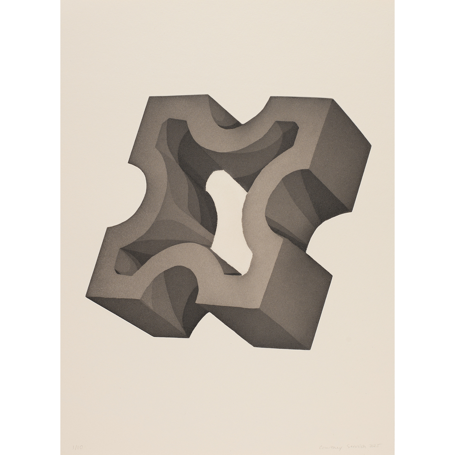 Courtney Sennish
“Snowflake”,
aquatint etching, 2025, 15˝ x 12˝
