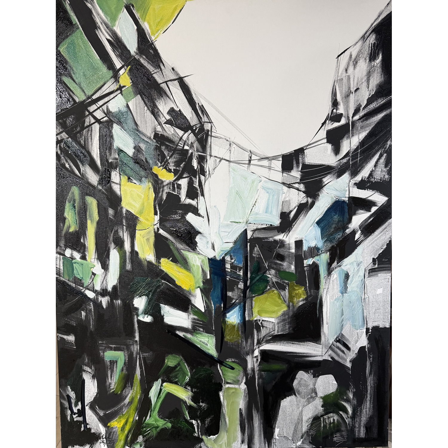 Jitendra Tandel
“Street-1”,
oil, 2026, 40˝ x 30˝
