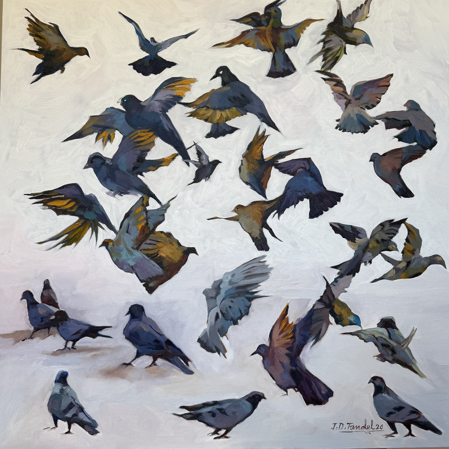  Jitendra Tandel
“Birds-2”,
oil painting, 2026, 30˝ x 40˝
