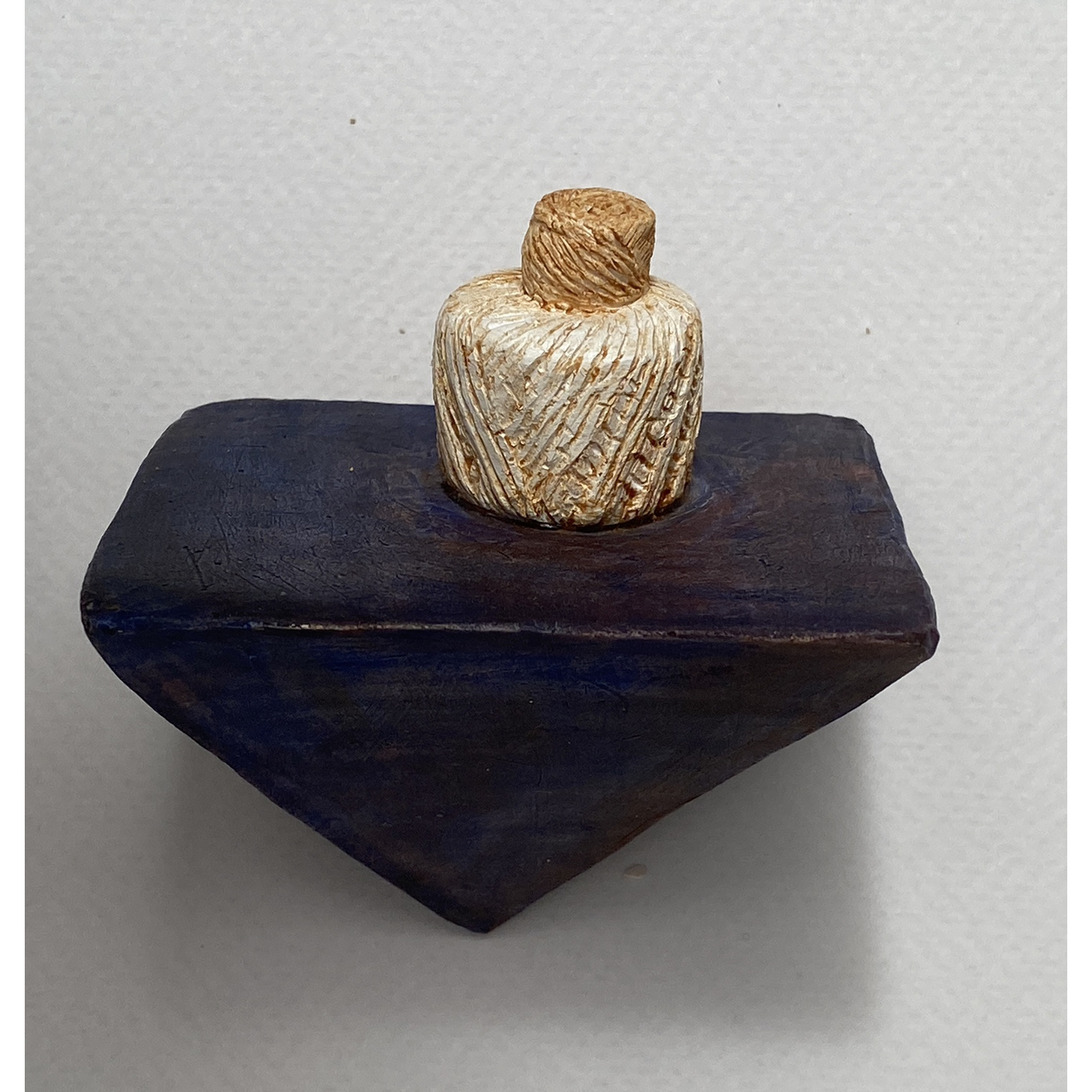 James Morris
“Close Ties”,
ceramic, paint, encaustic, 2022, 3.5˝ x 3˝ x 2˝
