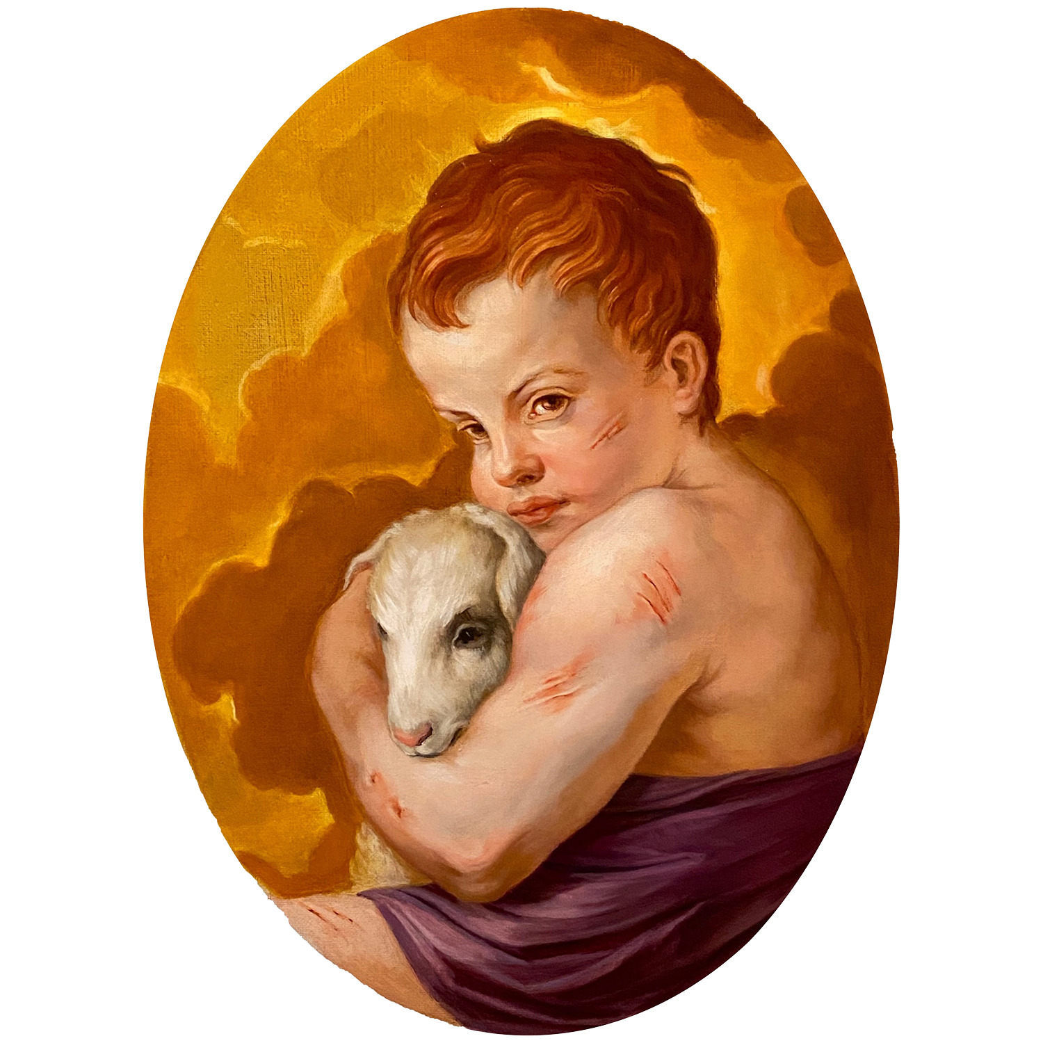 Christopher Weyant
“The Guardian”,
oil on canvas, 2022, 18˝ x 12˝
