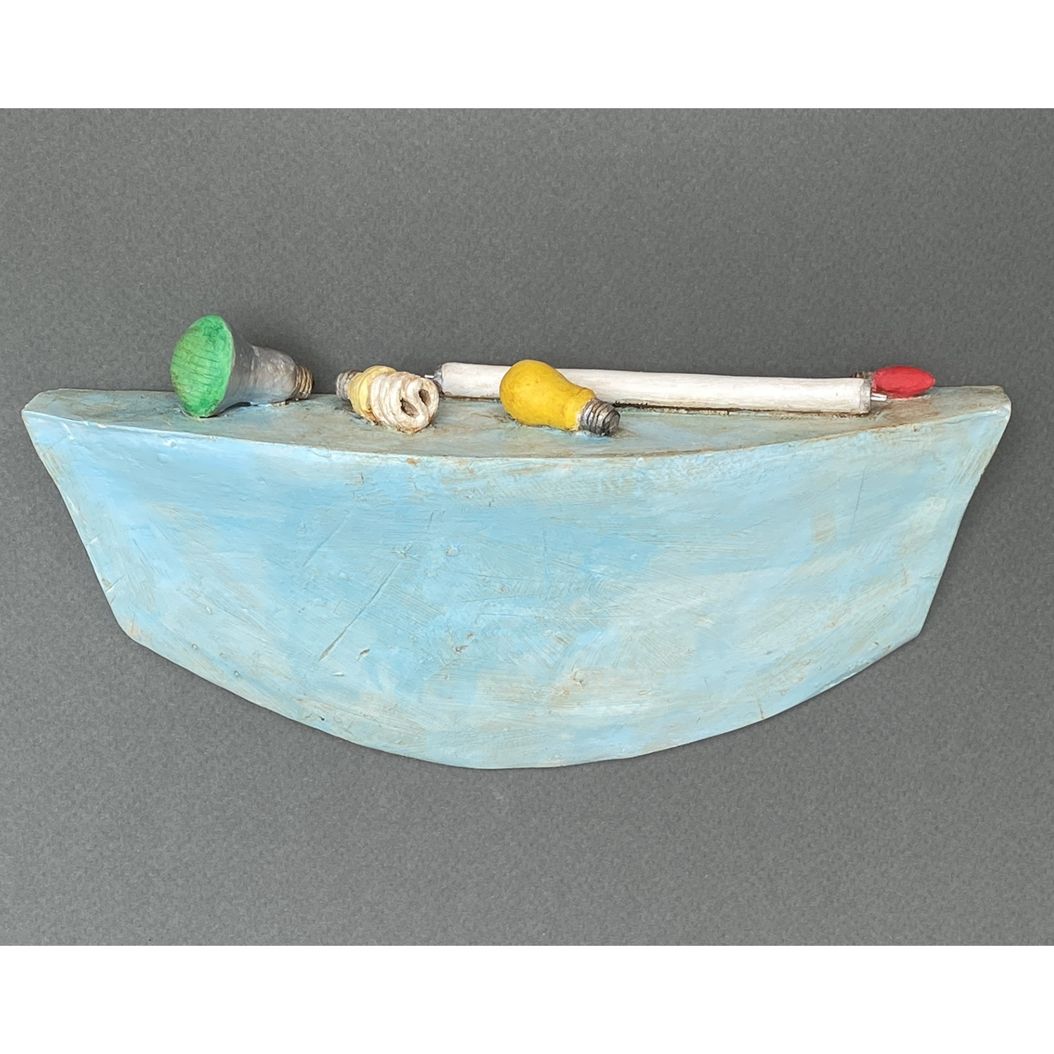 James Morris
“Illuminati”,
ceramic, paint, encaustic, 2023, 4.5˝ x 9˝ x 2.5˝

