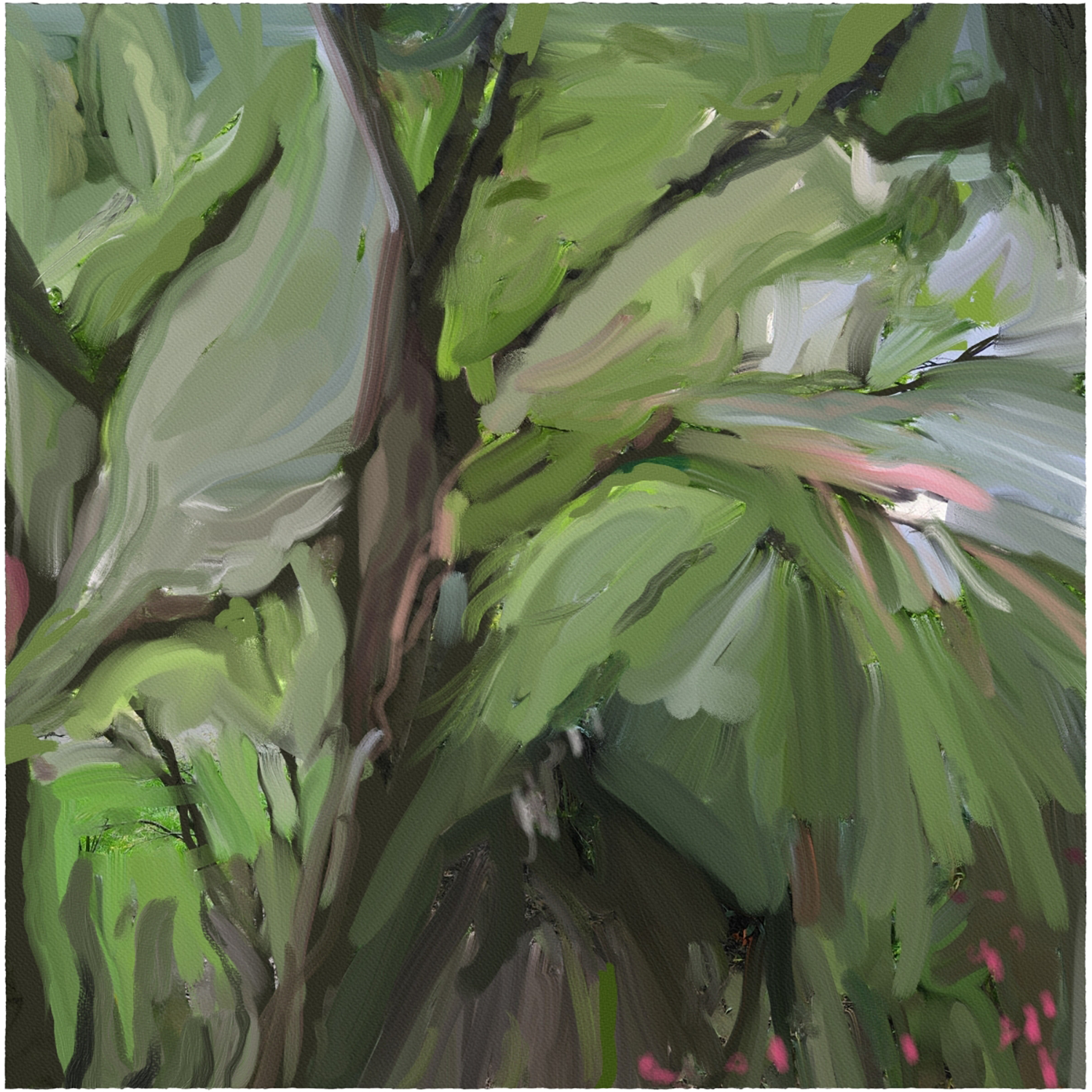 Tom Ross
“From My Window 2”,
digital painting, giclée print 1/4, 2026, 12˝ x 12˝
