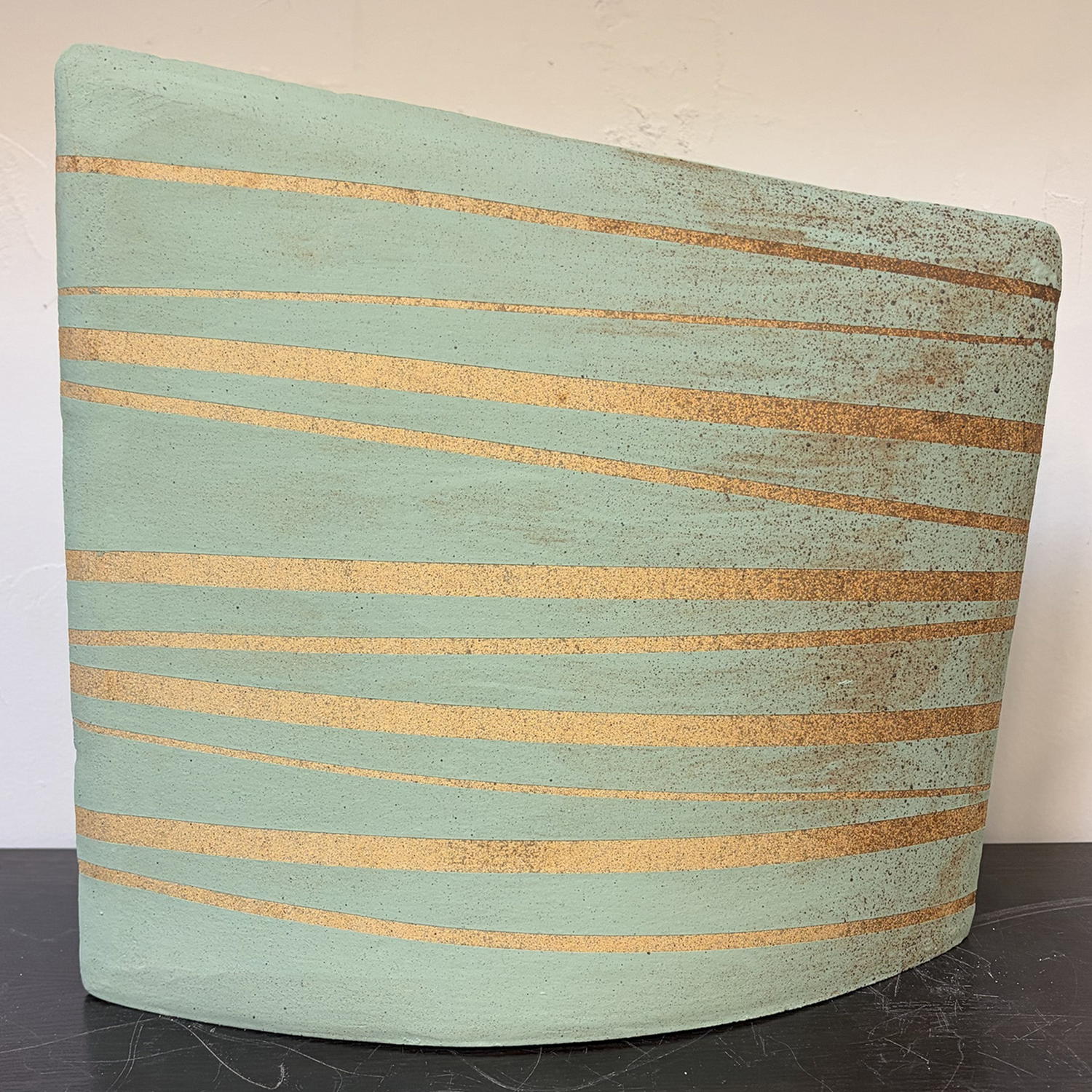 Cuong Ta
“Light Green”,
ceramic (reduction fired stoneware), 2026, 14˝ x 14˝ x 5˝
