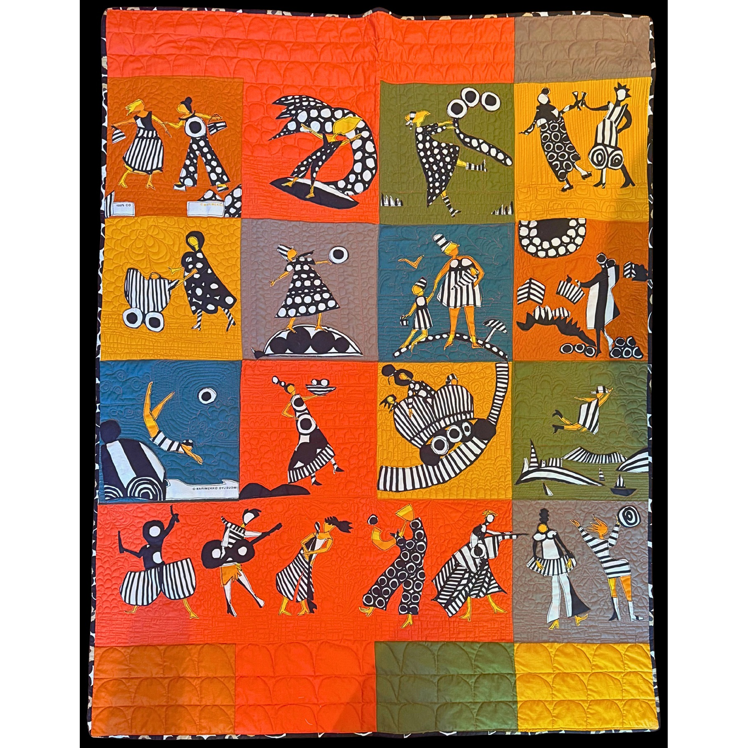 Ceci Bowman
“Women Doing”, 
cotton quilt, cotton batting, 2025, 72˝ x 56˝