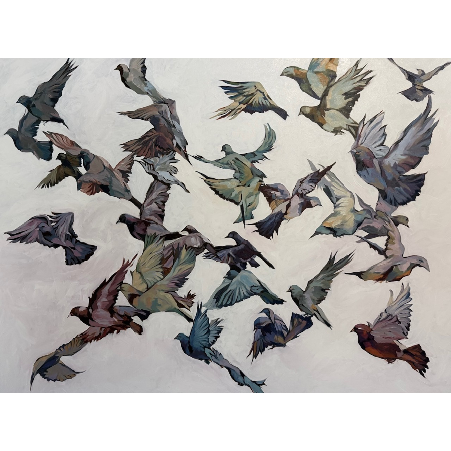  Jitendra Tandel
“Birds-1”,
oil painting, 2026, 60˝ x 48˝