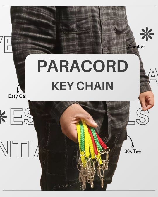 Paracord Key Chain: Braided Key Ring