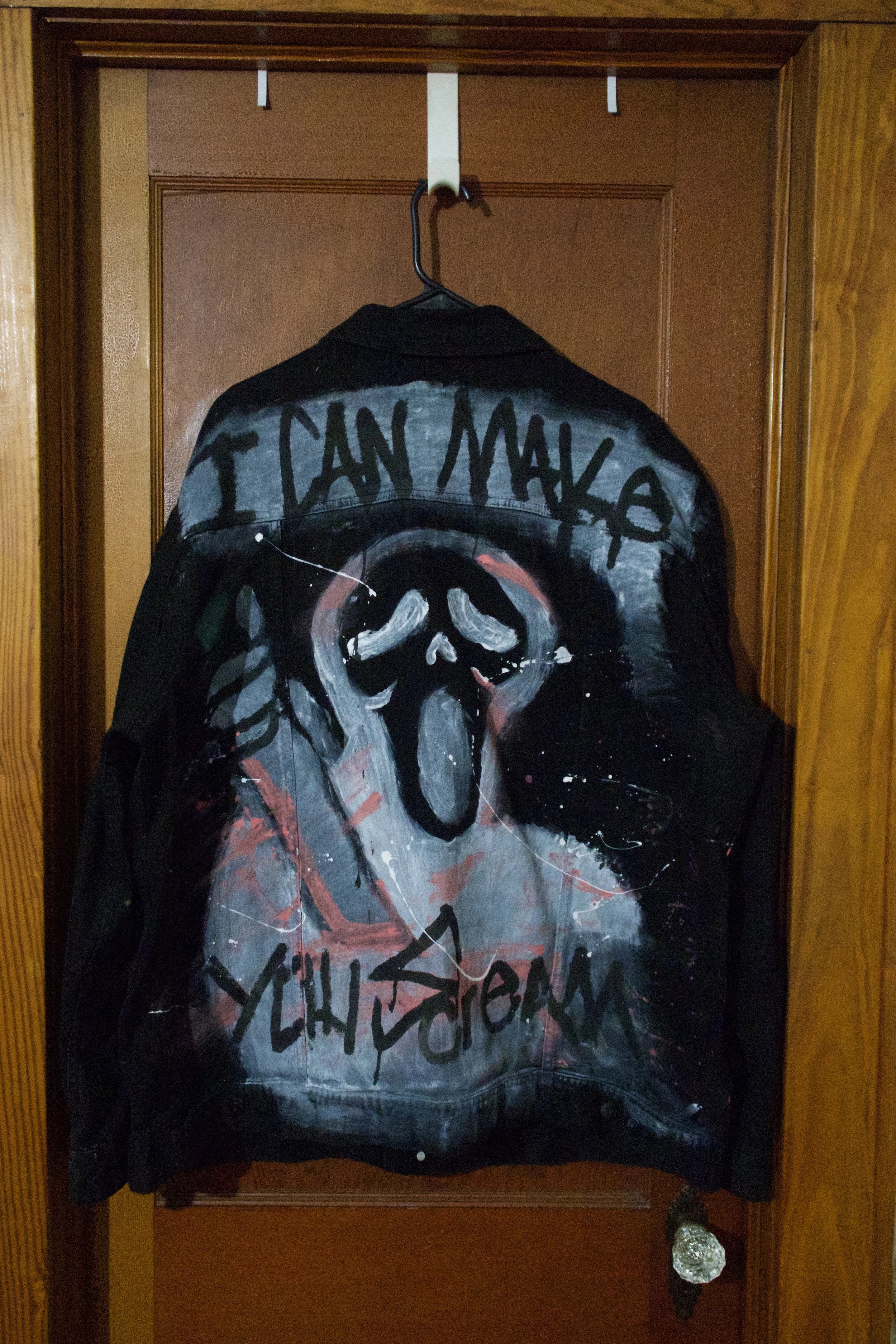 Painted Spooky bad guy jacket