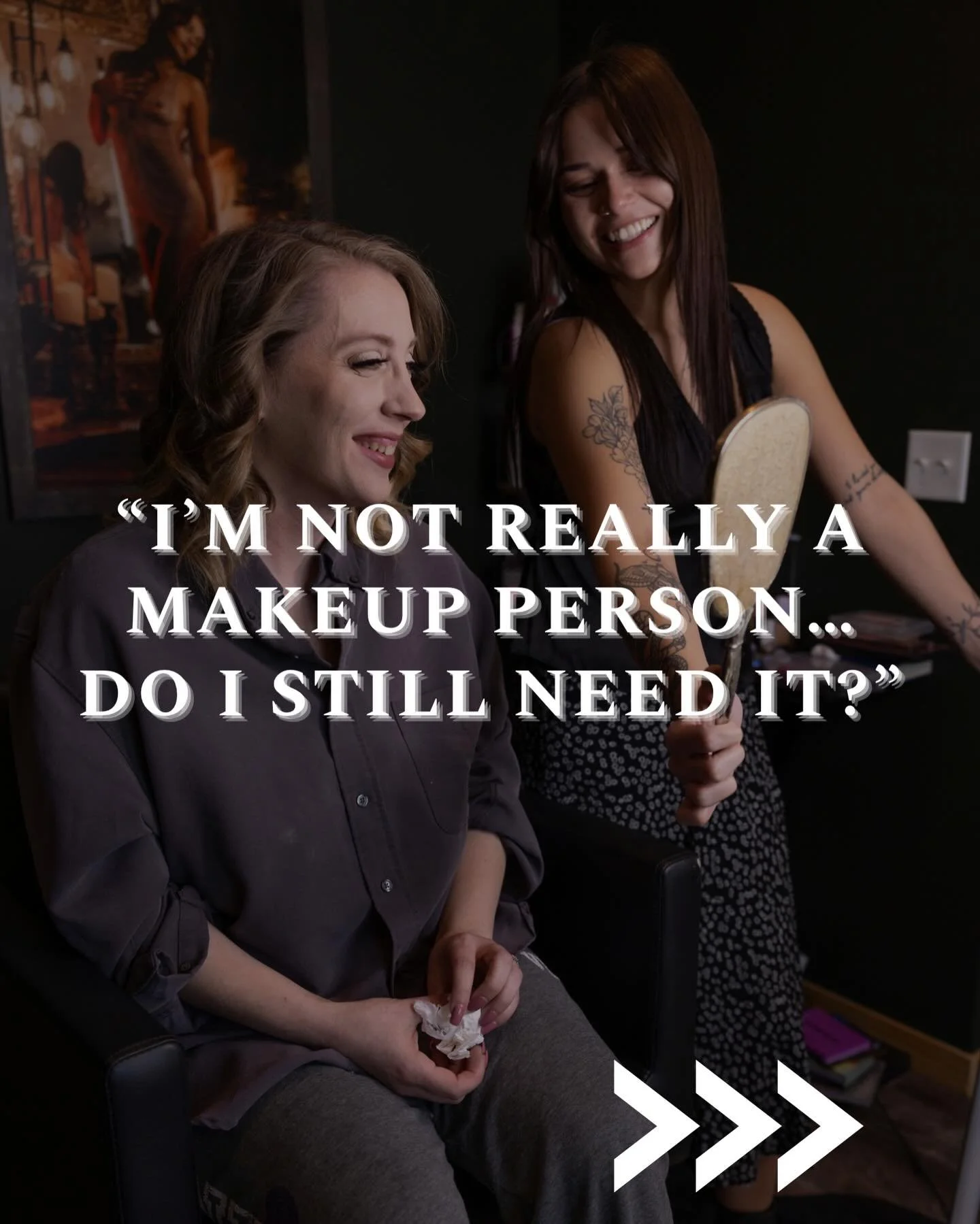 Why do we include professional makeup with sessions? 

1. Truth is I can&rsquo;t even do my own makeup so that&rsquo;s a reason. 

2. The amount of times I&rsquo;ve heard &ldquo;I just broke out&rdquo; acne is plain rude. Professions know how to deal