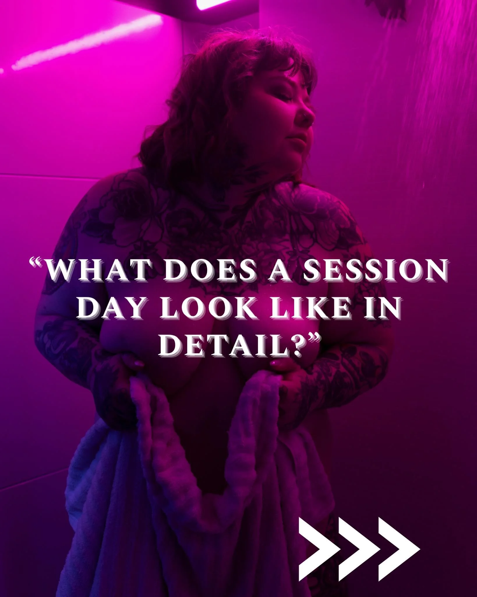 For my Planner Polly&rsquo;s -

What does a session day look like in detail? 

1. Arrive at the studio or salon
2. Get prepped for your shoot with professional hair and makeup 💄 
3. Choose your outfits/have your wardrobe consultation with Julie
4. S