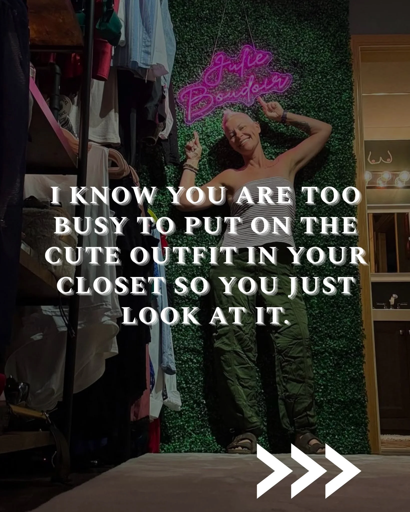 You know that outfit sitting in your closet that you bought for a special occasion? The one you STILL haven&rsquo;t worn?

Yeah. We&rsquo;re doing the same damn thing with everything else we want to do for ourselves.

We&rsquo;re too busy. The timing