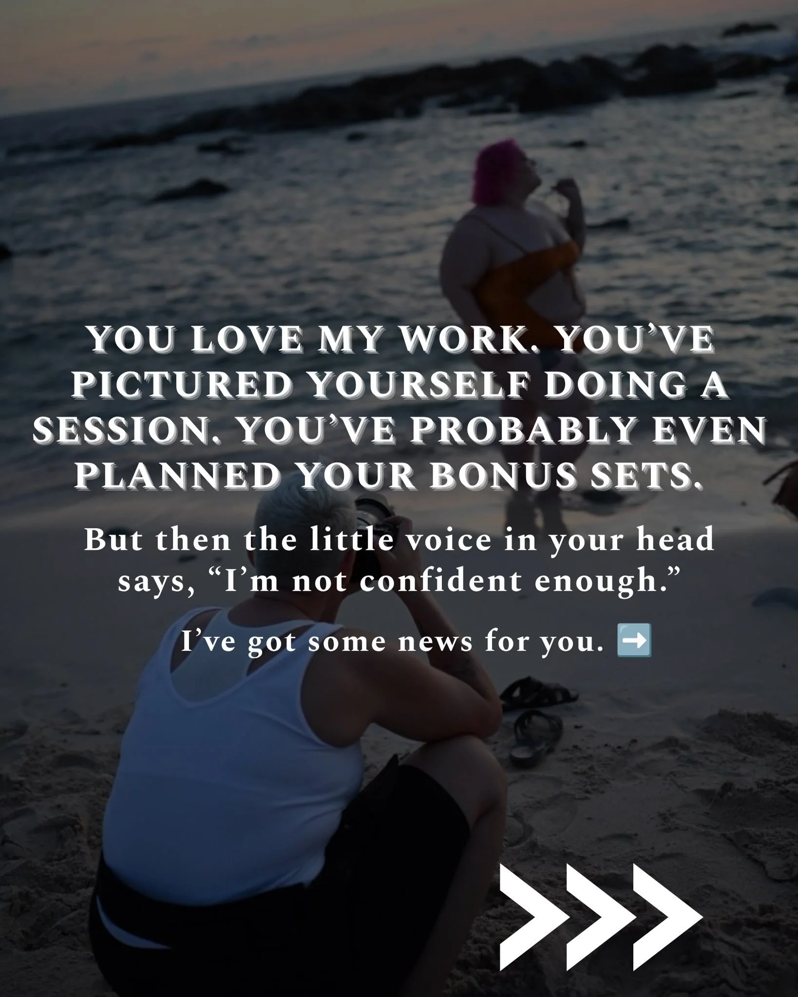 You&rsquo;ve been stalking my page for MONTHS. Maybe even years. 

You already know which bonus sets you want. You&rsquo;ve picked out your favorite photos. You&rsquo;ve probably sent my posts to your bestie saying, &ldquo;I wanna do this!&rdquo;

Bu