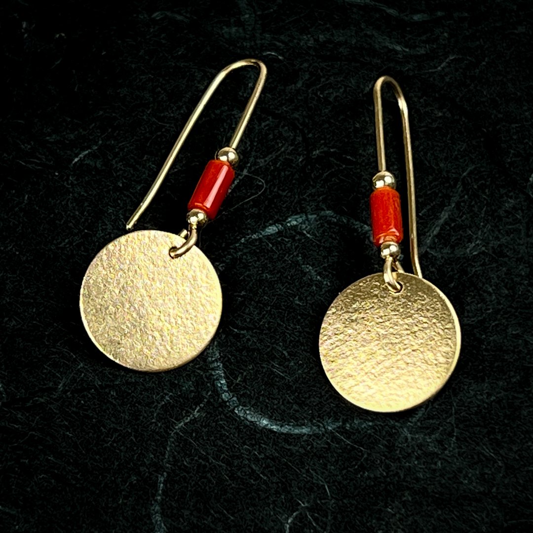 Prita Gold Plated Hammered Drop Earrings – Priyaasi