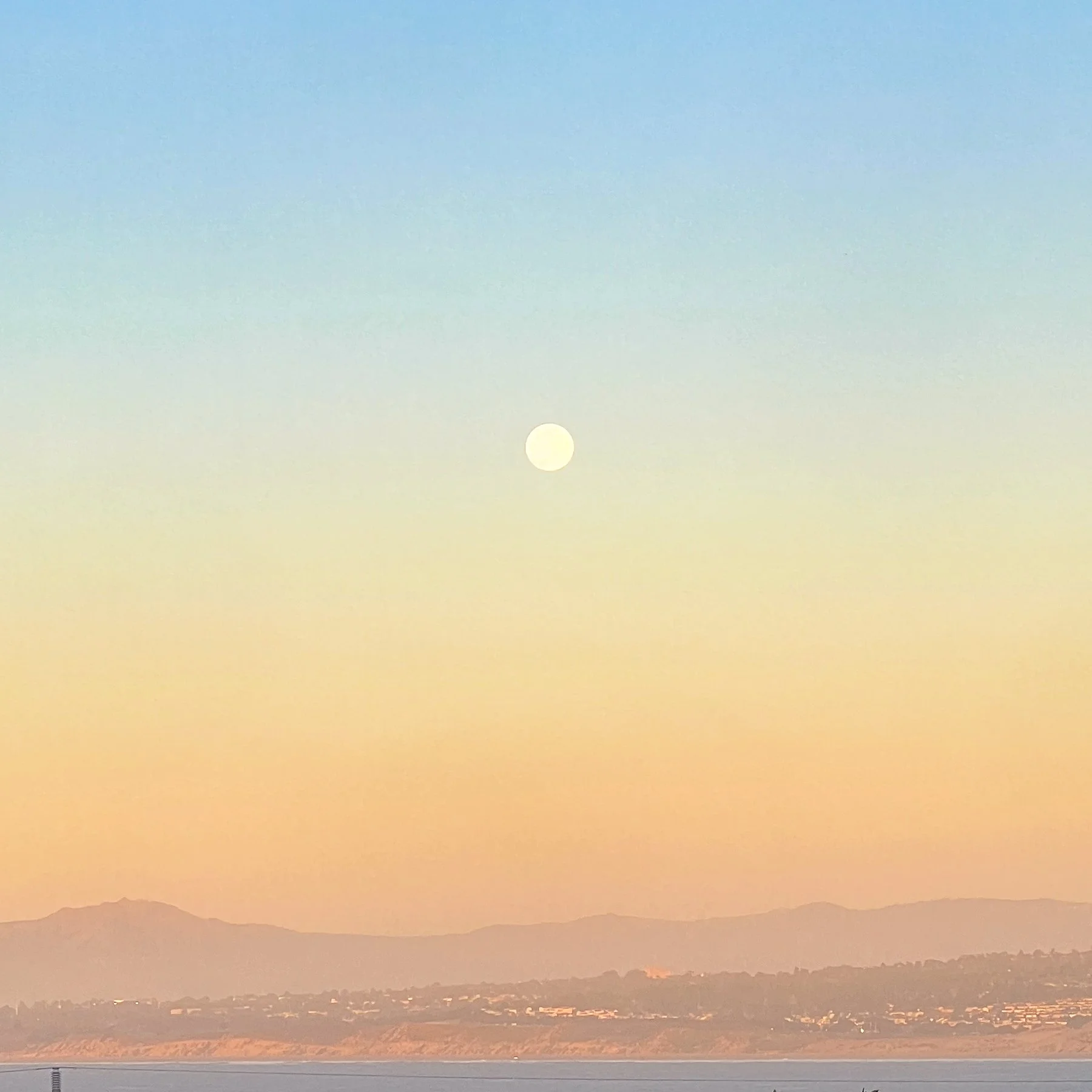 Moonrise at Sunset - Monterey Bay California.jpg