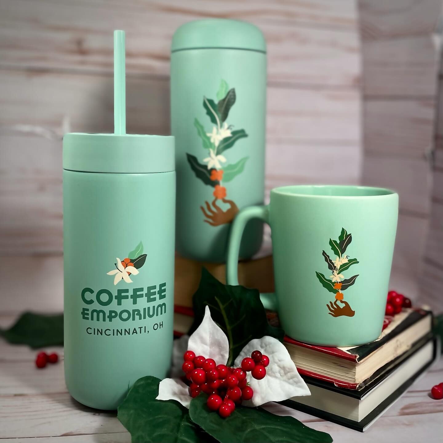 Oh By Gosh by Golly. T&rsquo;is the Season to be jolly and gift some our newest festive drinkware to your loved ones.
Like our rad new series featuring this cute coffee plant design highlighting where this special drink comes from - the humble coffee