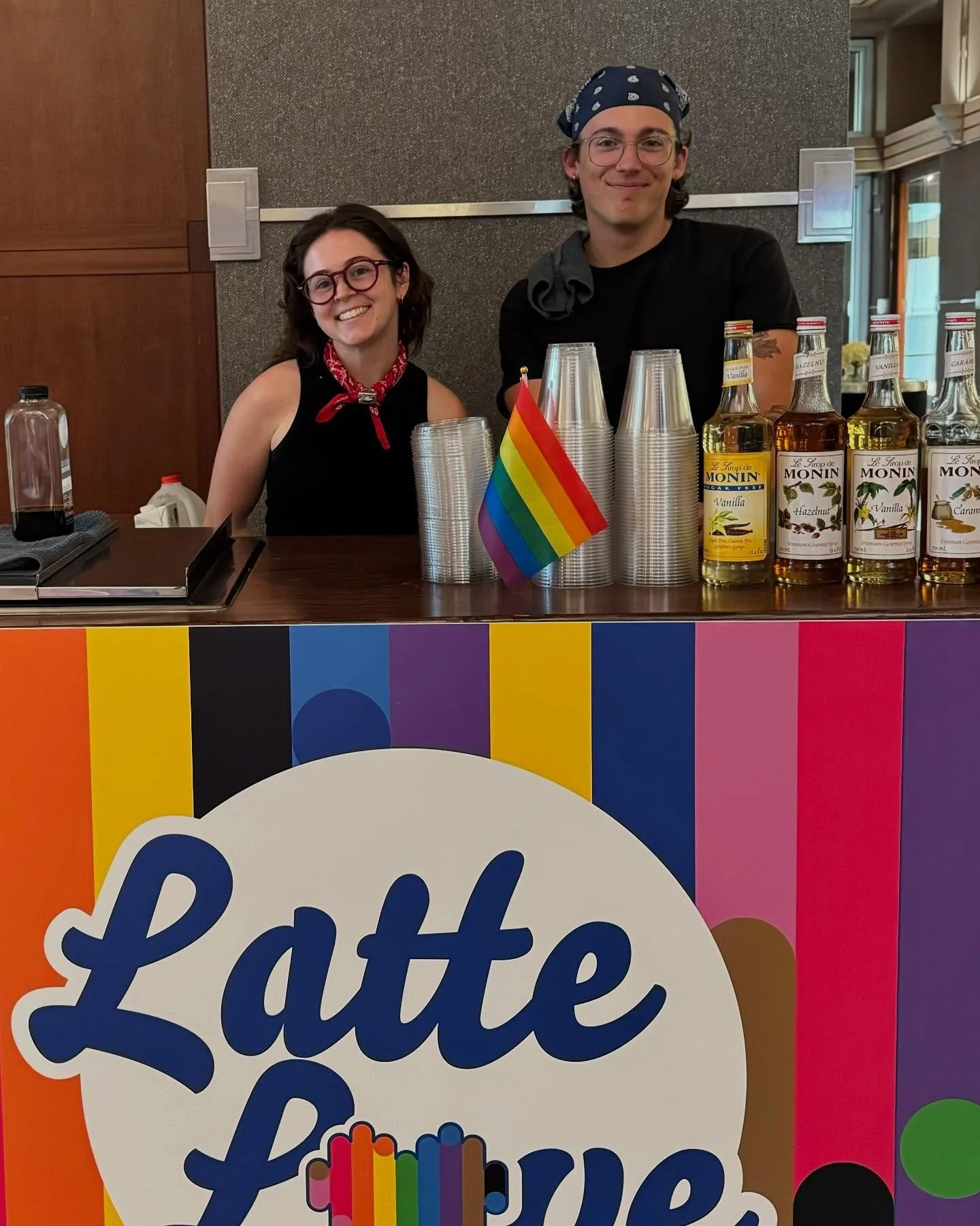 Celebrating Latte Love with Pride today at P&amp;G. 
:
:
@the_agar_co  #pride #pridemonth2025🏳️&zwj;🌈 @proctergamble