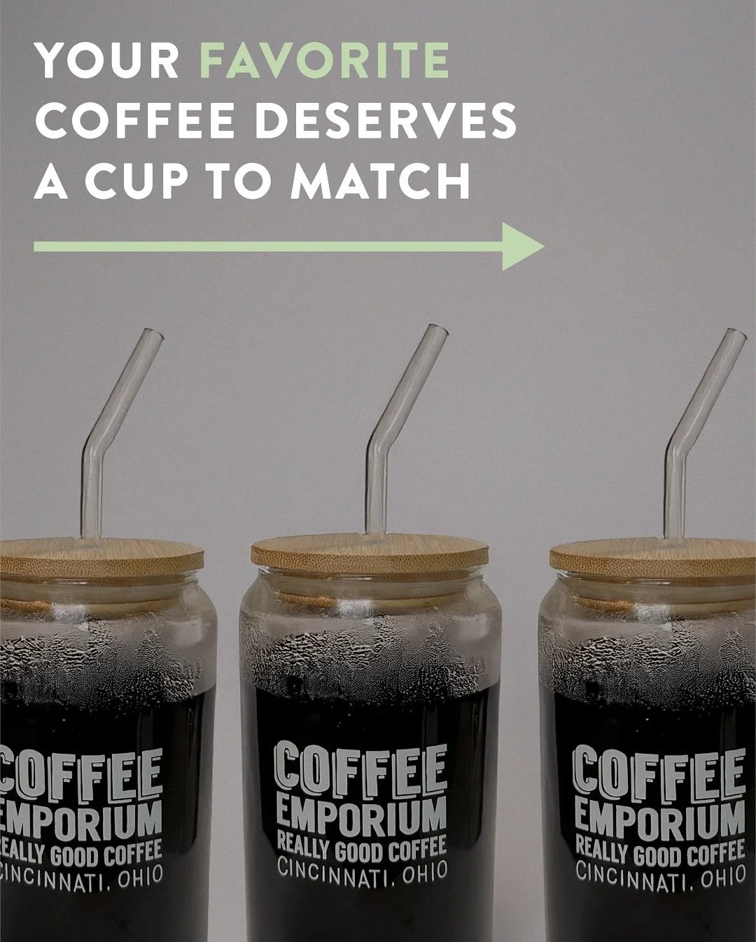 Our newest drinkware is here&ndash; mugs, cold cups, and everything in between.

Find them in our caf&eacute;s this weekend + online next week!

#coffeeemporium #reallygoodcoffee #drinkware #coffee #cincinnaticoffee #merch