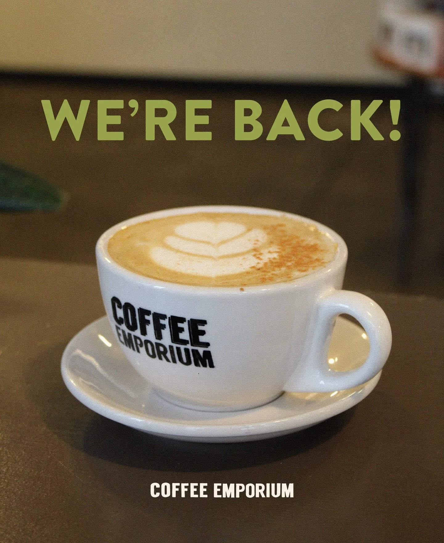 We thawed out and the espresso&rsquo;s flowing again ☕️
Doors open at both caf&eacute;s &ndash; come warm up with us!

#coffeeemporium #cincycoffee #supportlocal