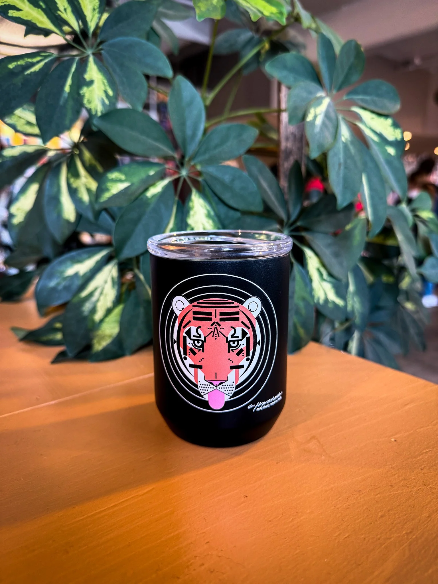 Tiger Tumbler Black 8oz