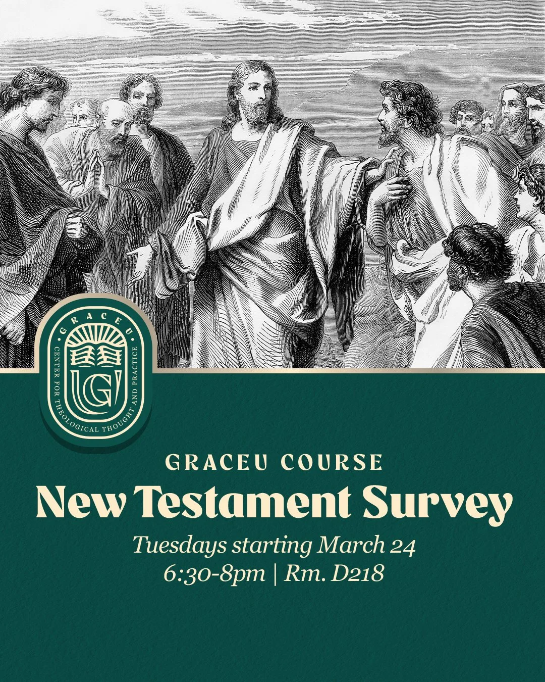 GraceU Spring Session 2 starts soon! Join us for midweek classes designed to deepen your faith and understanding of Scripture.