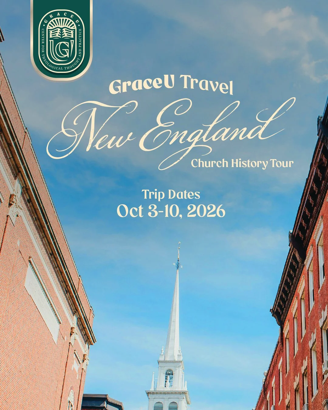 Join us for an Interest Meeting to learn more about our Tour of New England, exploring how God moved through revival and revolution in American history. Join us on Sunday, March 29, at 12:30pm in D217 to hear about key sites, trip details, and what t