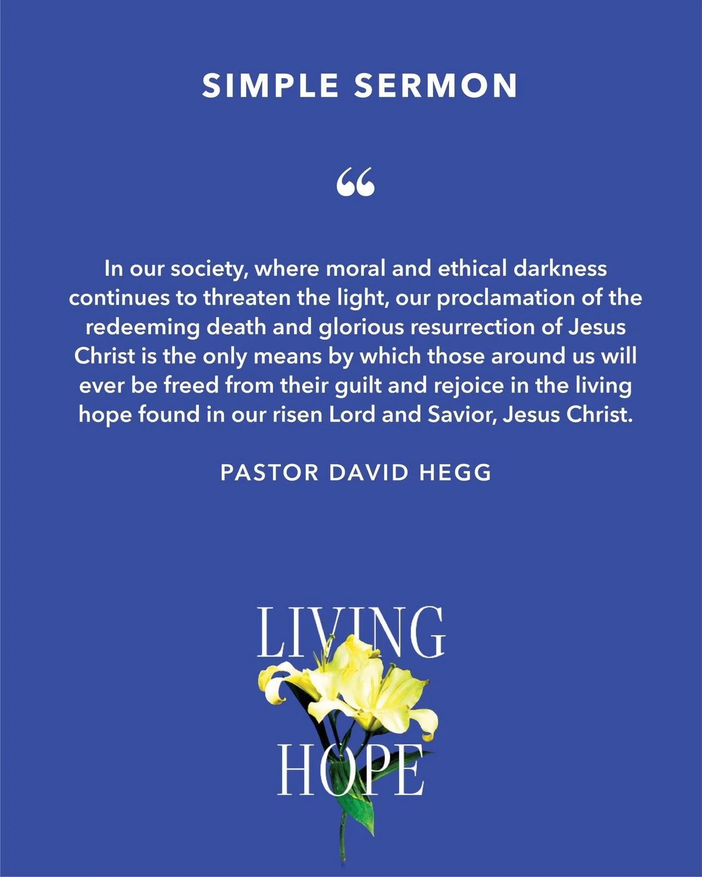 Simple Sermon, Weekly Questions, and Friday Prayer | Monday-Friday, April 6-10, 2026