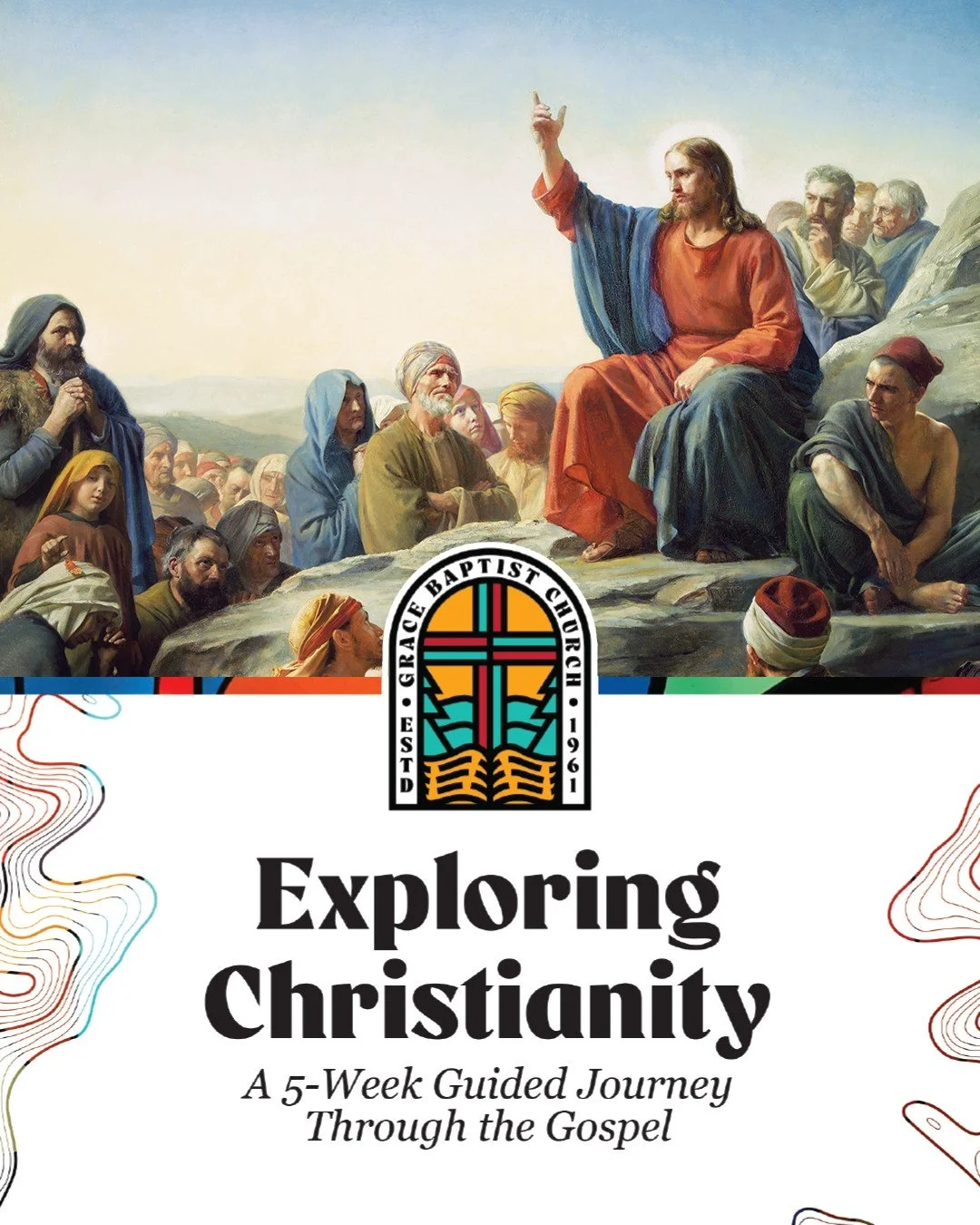 Curious about Christianity or looking to deepen your faith? Join us for Exploring Christianity, a 5-week discussion on the basics of what it means to know and follow God.
📅 Starts THIS Sunday, April 12, 2026, at 10:45 am
📍 Room B205
No registration