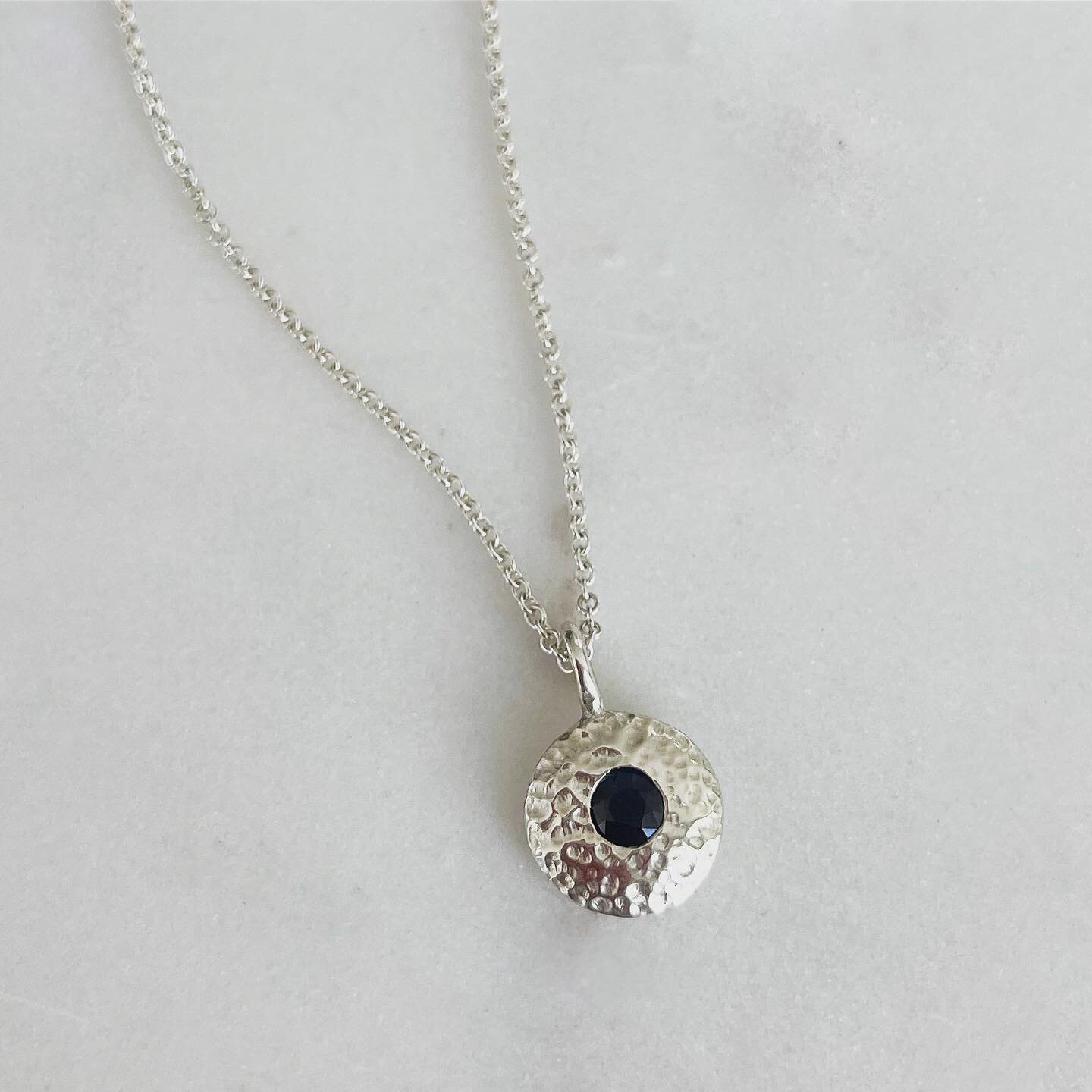 Handcrafted in deep blue sapphire &amp; sterling silver. Now available @shopcarmilias #kimcaron #kimcaronjewelry #handcraftedjewelry #oneofakind #sapphirejewelry #shopcarmilias