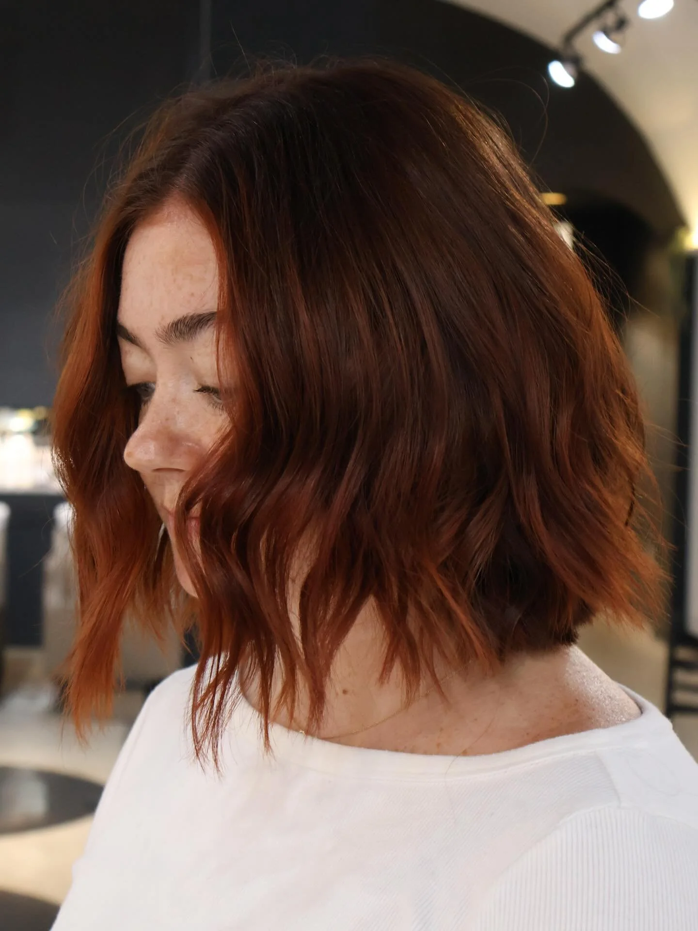 Did you know a glossing treatment could do this!? Demi permanent hair color ftw! 
A gloss can be added on to any color appointment or as a stand alone service. 
+Bonus: it adds a ton of shine! ✨
Color/cut/style by: @kate_mccliment 
The Perfect spicy 