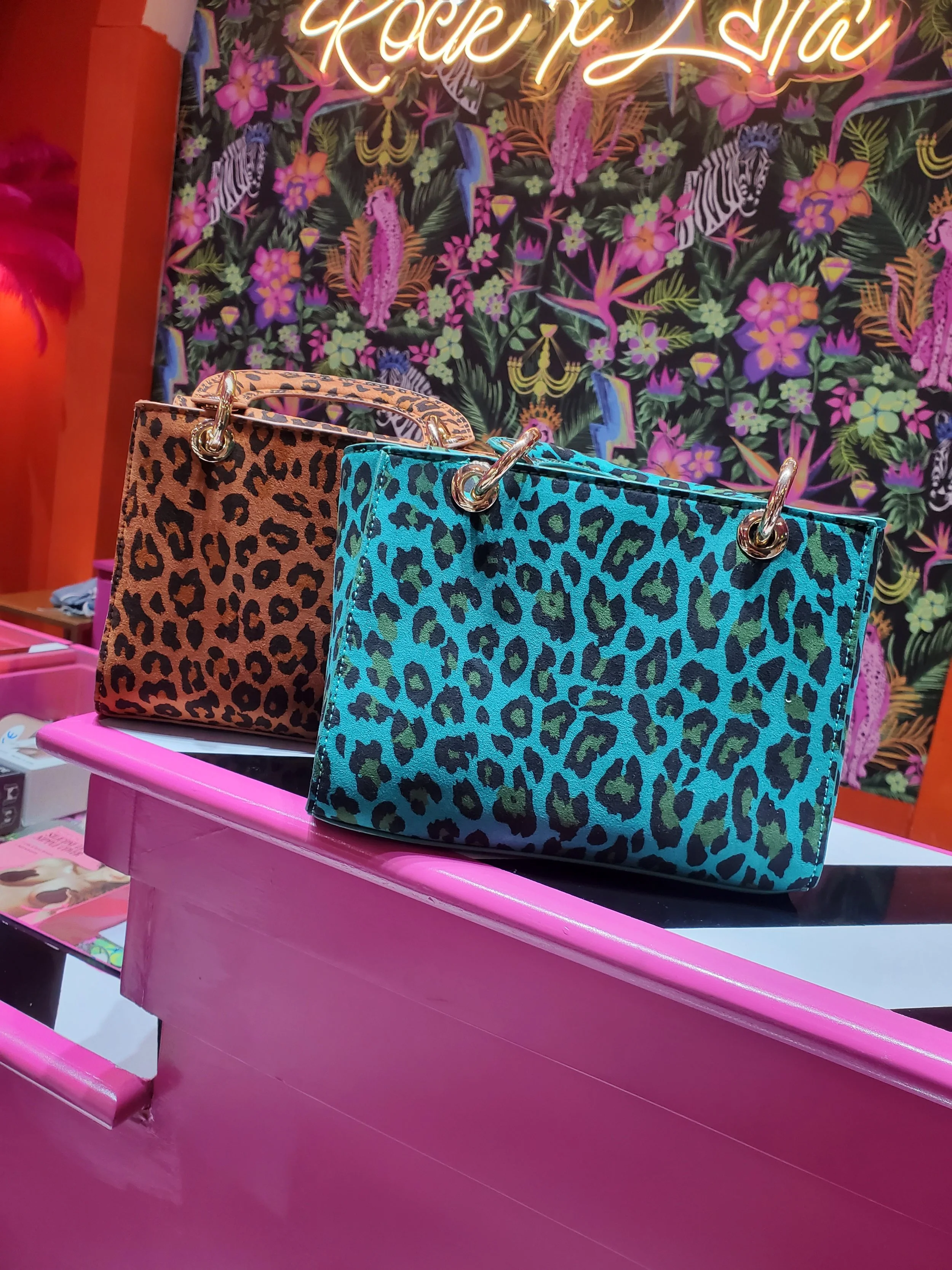 LEOPARD PRINT BAG (BROWN) — Rock x Lola