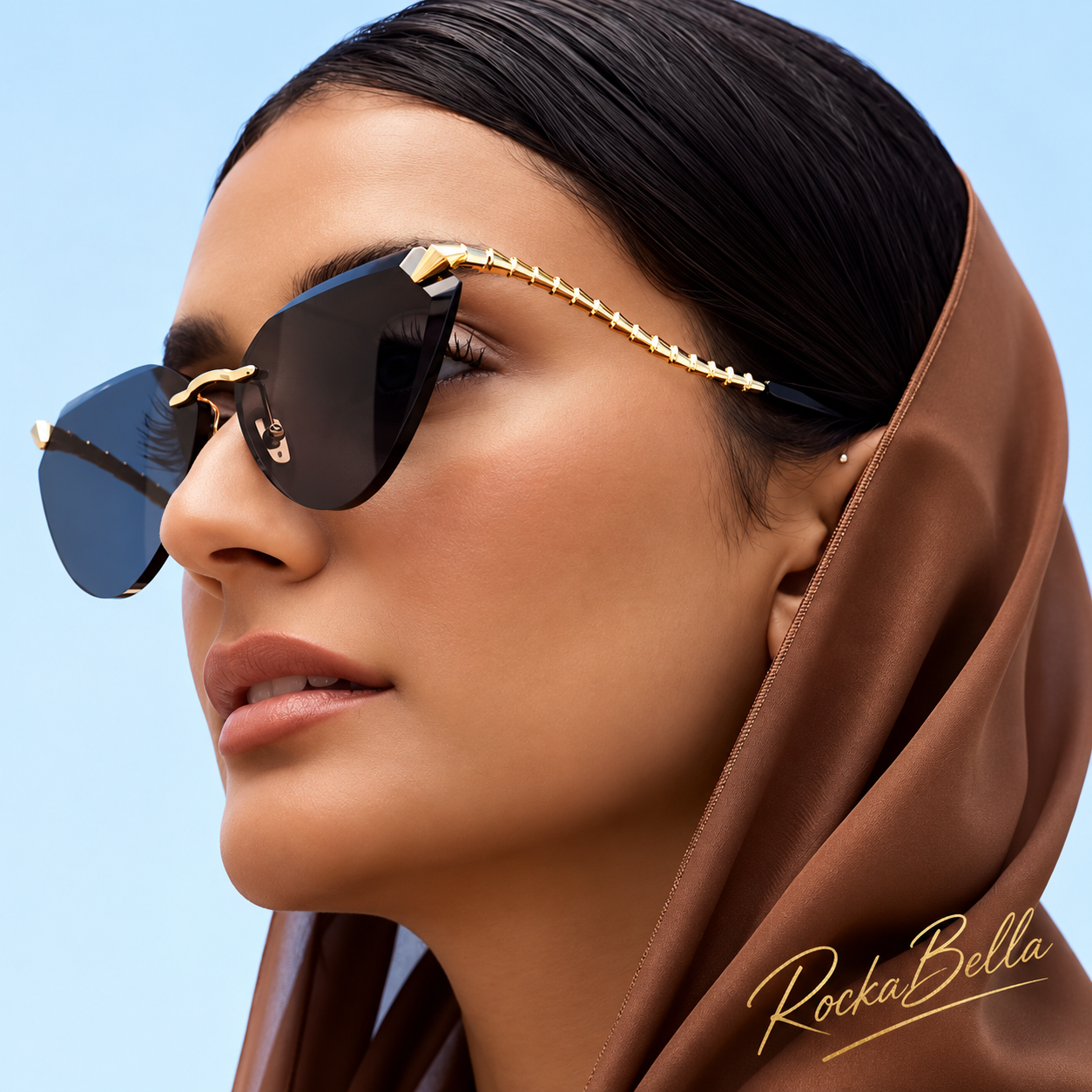 Elegance Gold-Accent Statement Sunglasses