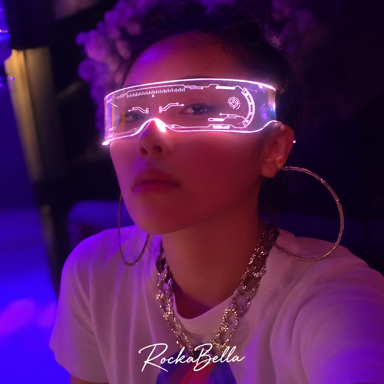 NeonGlow LED Visor Sunnies