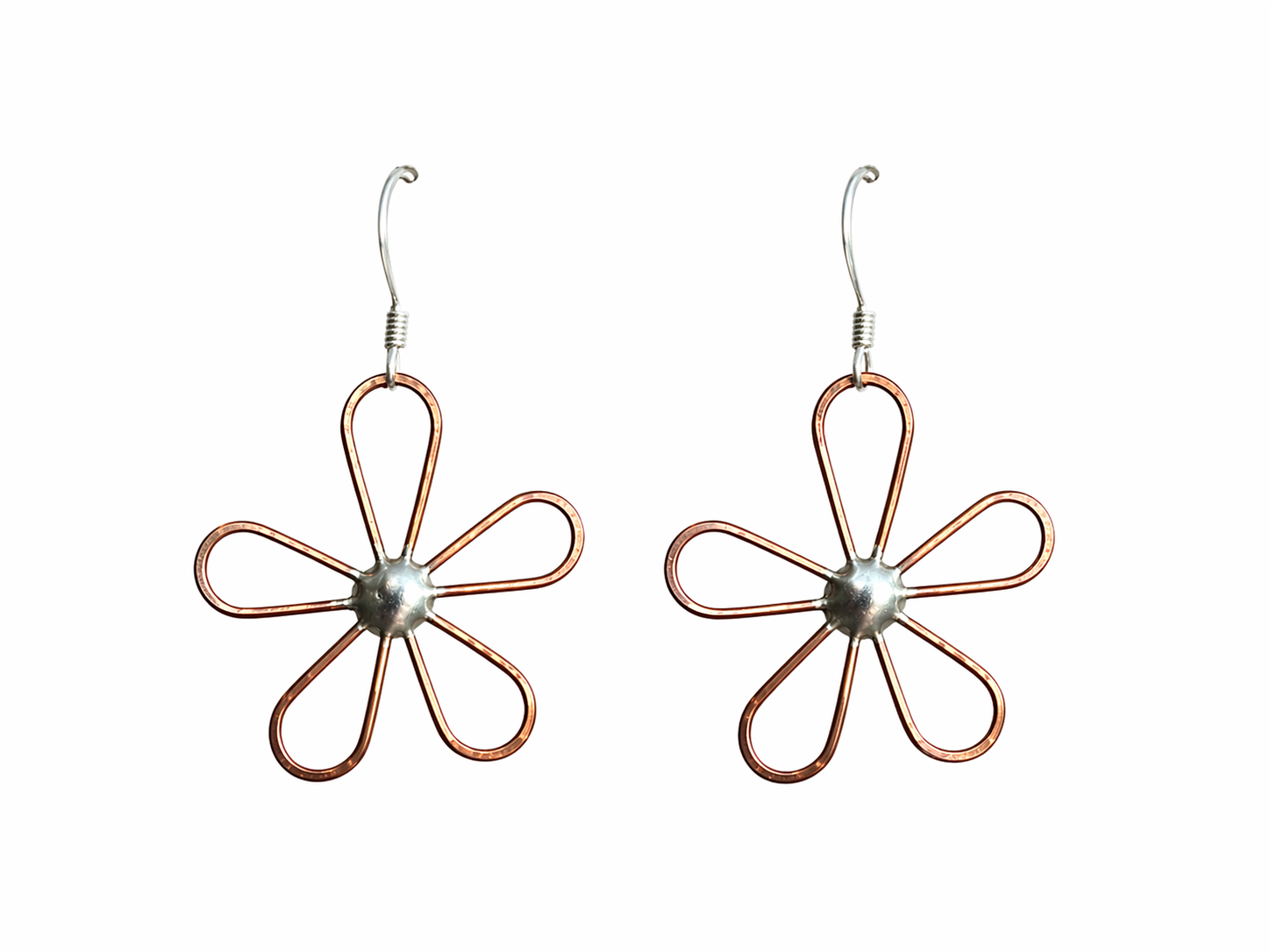 Daisy Earrings / Mixed Metal