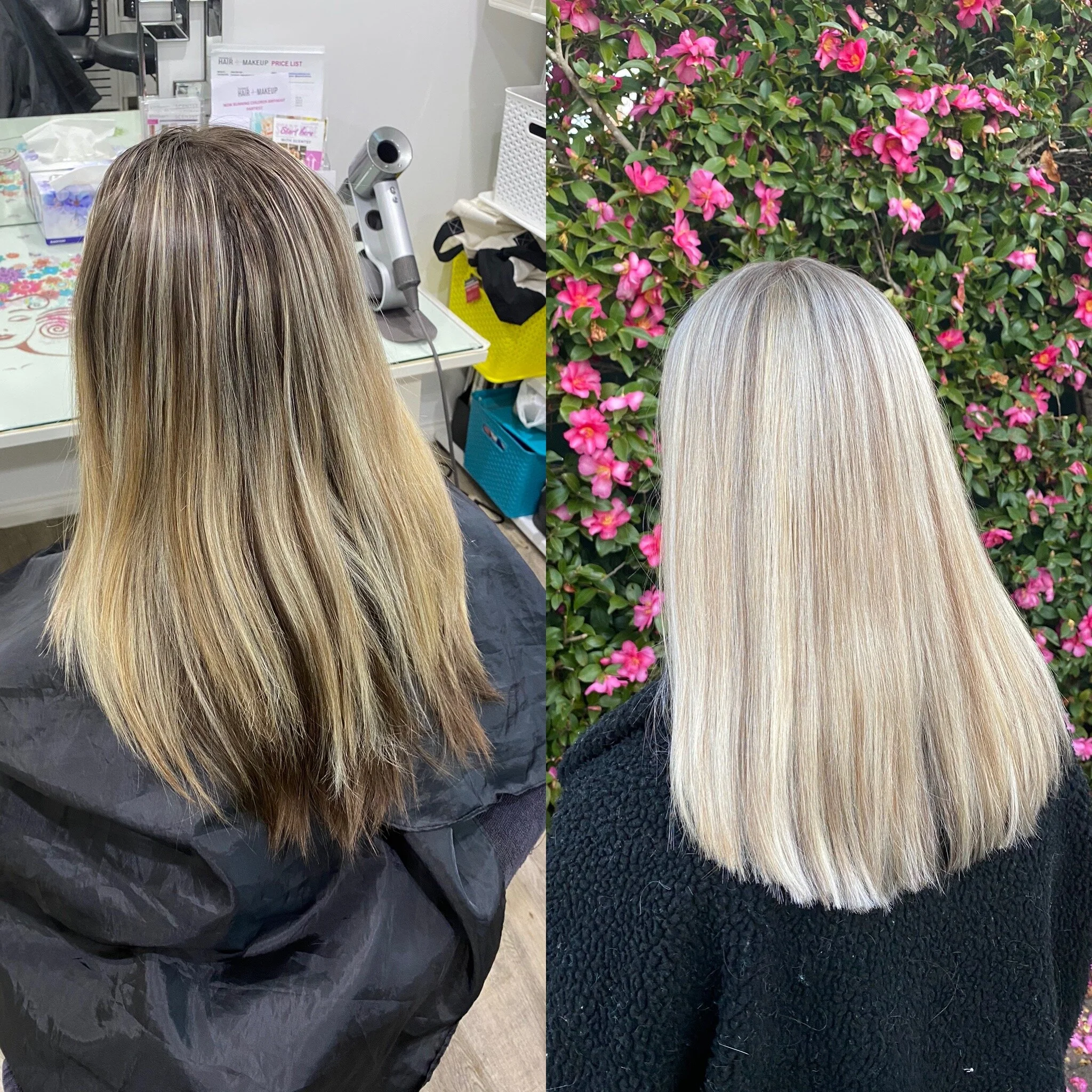 Before & After Blonde