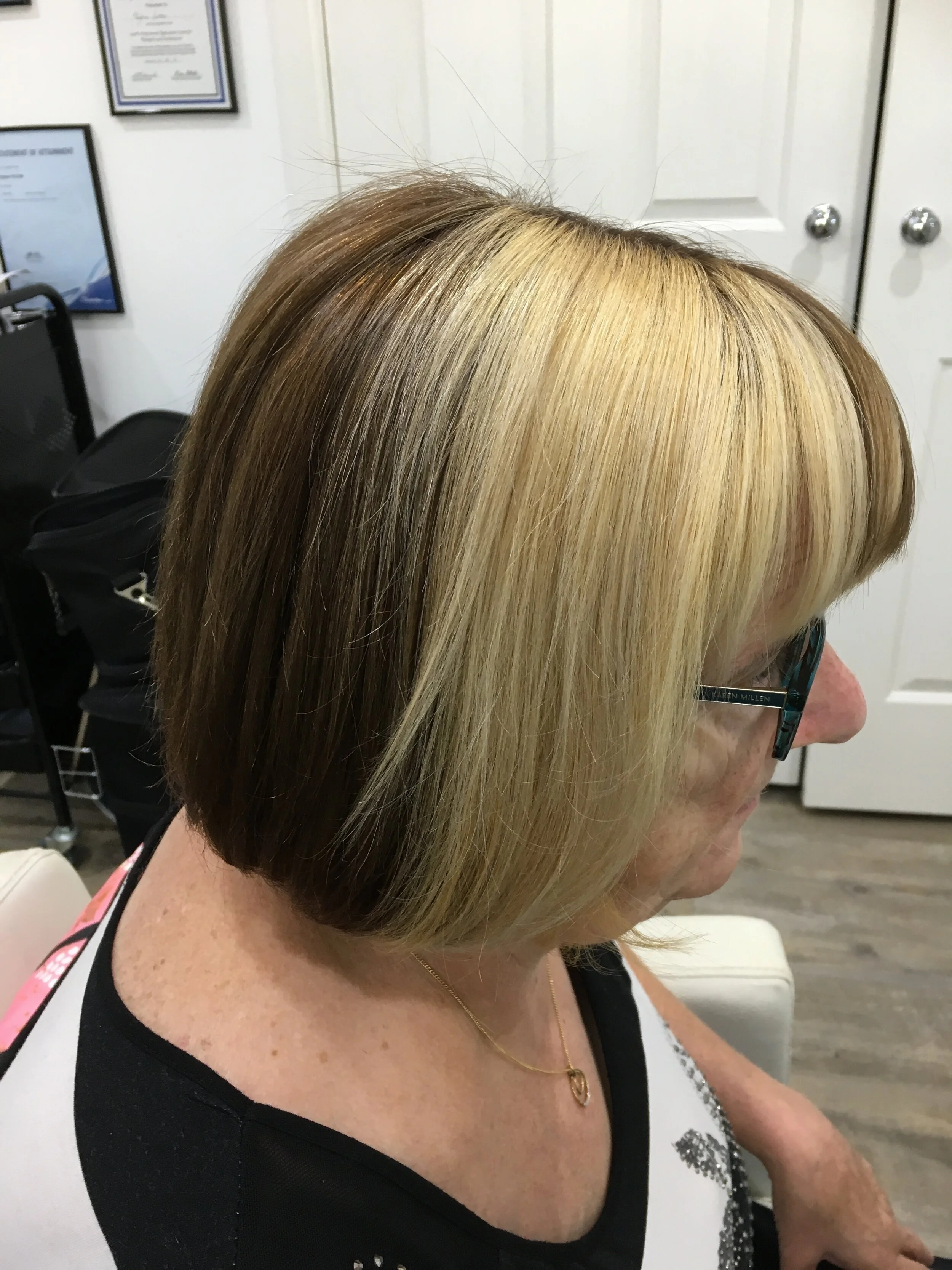 Brown With Blonde Pop