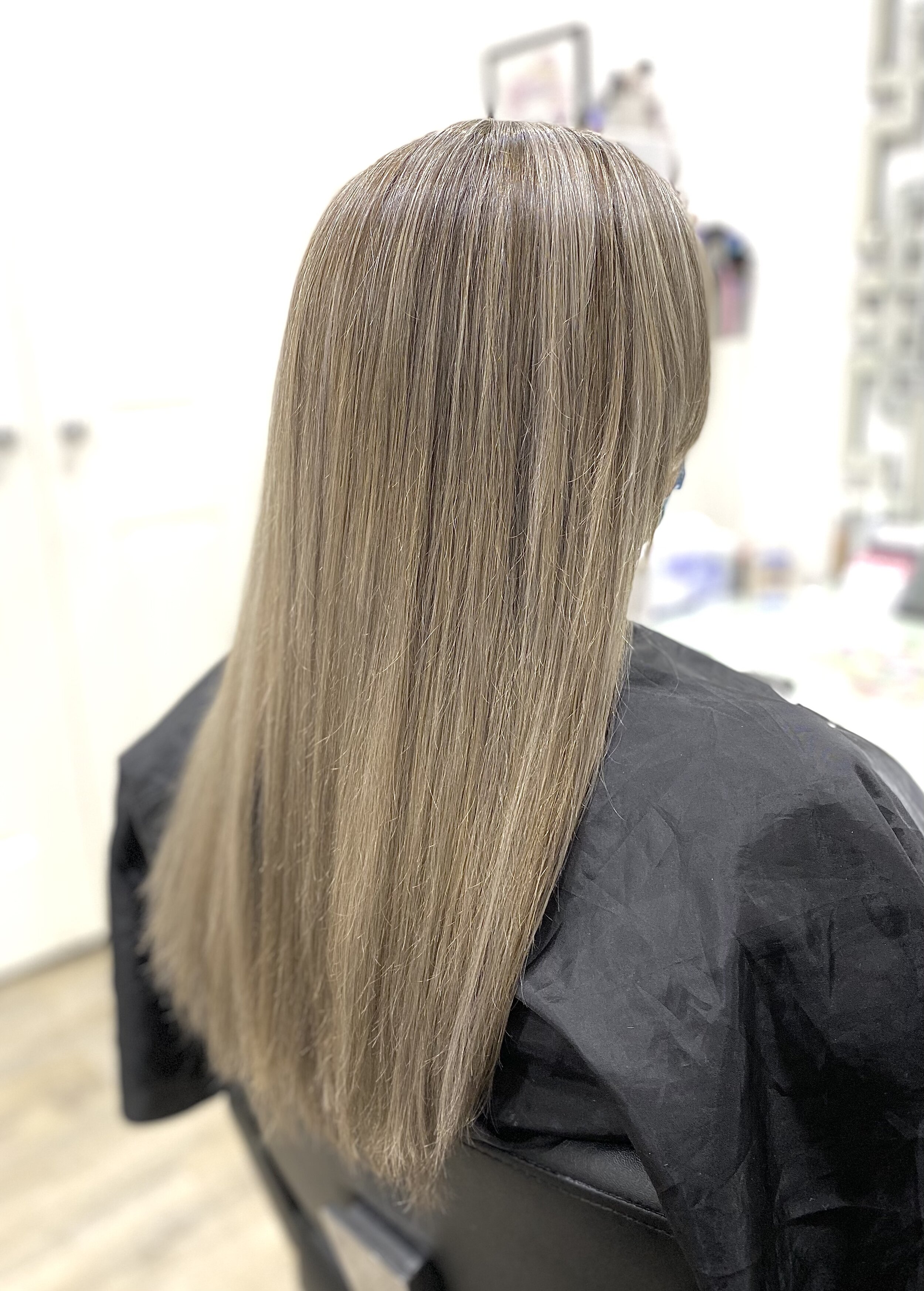 Natural blend into grey