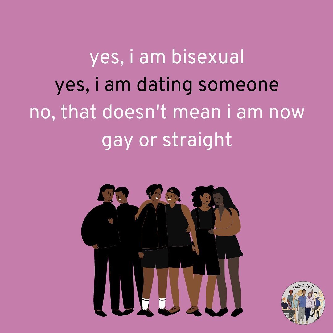 It&rsquo;s bisexual awareness week 💟 This week focus on combatting biphobia by educating individuals on bisexuality, combatting your own internalized biphobia and learning about bisexual experiences 

🌎🌈 Remember, no matter how you identify yourse