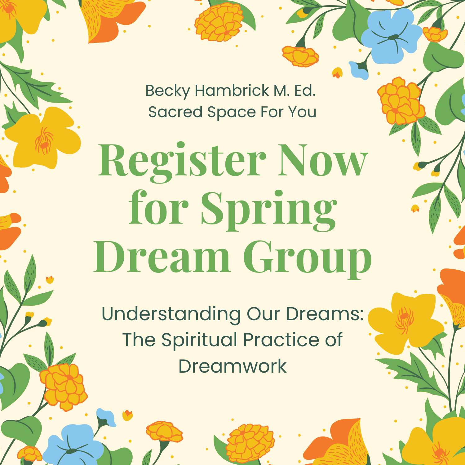Spring 2026 Dream Group-Register Now