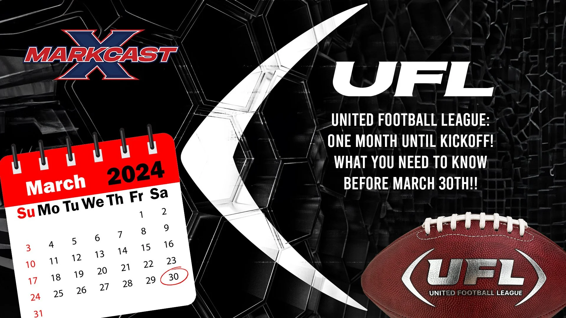 UFL 2024: One Month Until Kickoff! What You NEED to Know Before March 30th!!