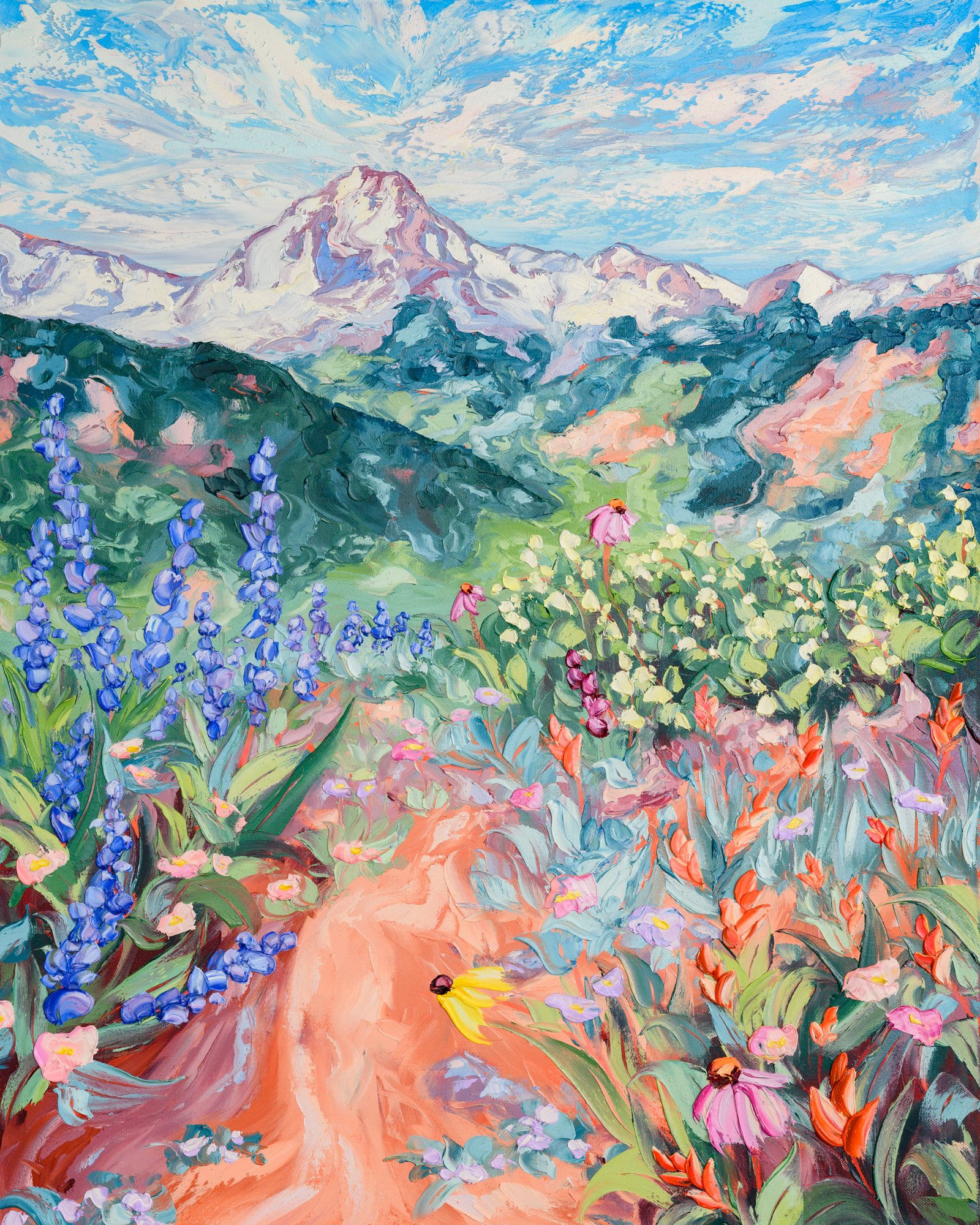 "The Path to Joy" 24" x 30" Oil on Canvas. SOLD
