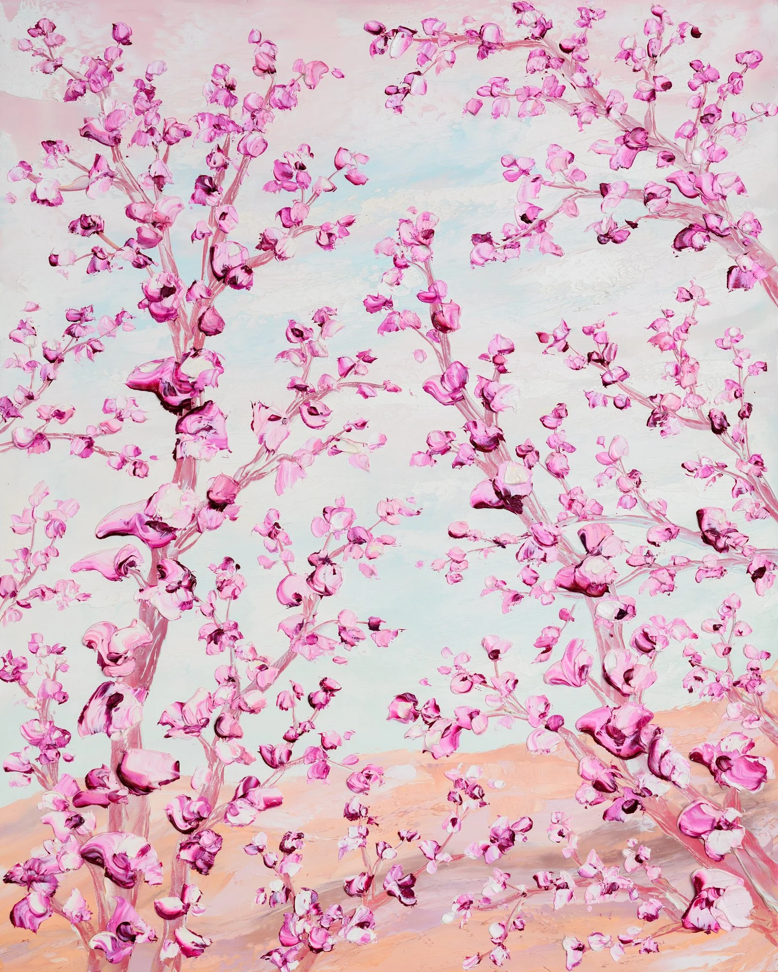 "Orchard Blooms" 24" x 30" Oil on Wood. AVAILABLE Contact the Artist