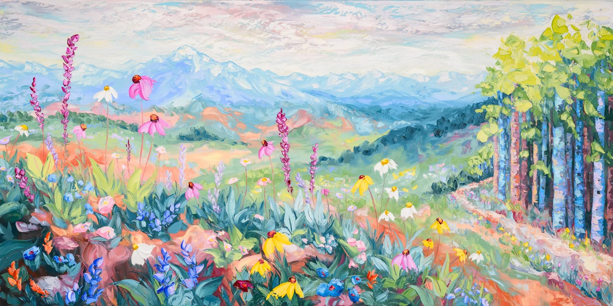 "My Favorite Things" 48" x 24" Oil on Canvas. SOLD