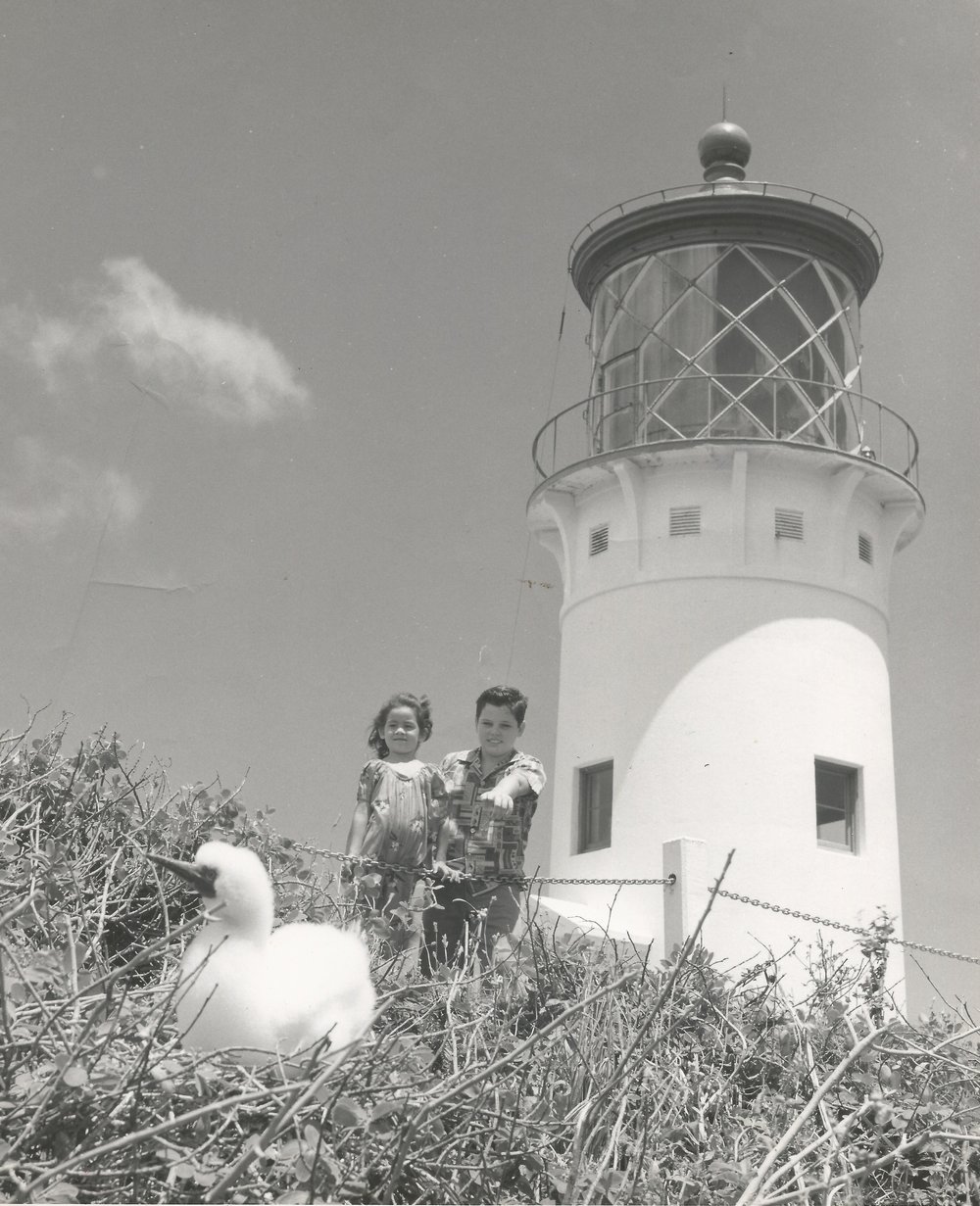 (8) Bill &amp; Pam at Lighthouse May 1963