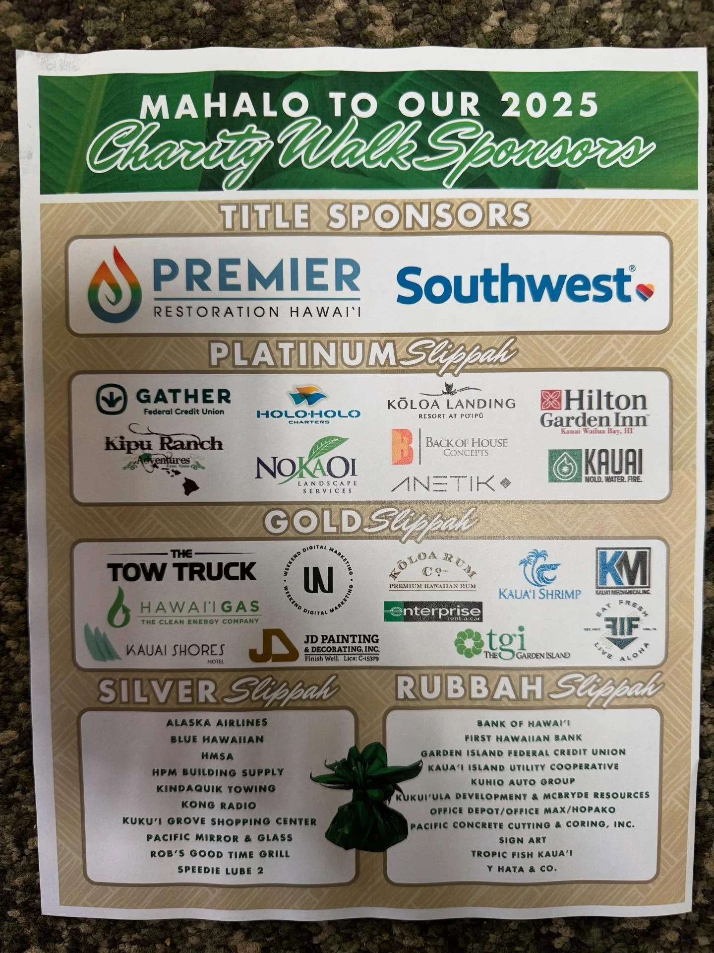 We are deeply grateful for the support of the Hawai’i Lodging and Tourism Association and the funding we received from the 2025 Charity Walk - and we are so honored to work amongst a community of passionate nonprofits that help make Kaua’