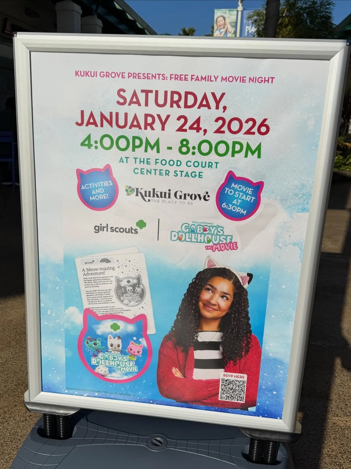 We are pleased to participate in today&rsquo;s movie night at Kukui Grove, presented by Girl Scouts of Hawaii. It is always a treat to share our keiki wildlife game and taxidermy specimens - raising awareness, connecting with the community and having