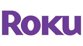 Roku logo in purple text