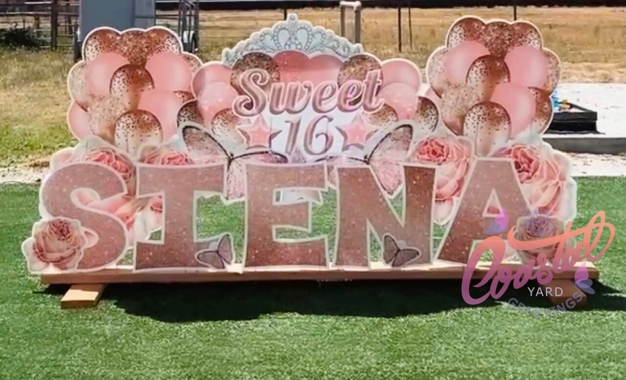 Sweet 16 Yard Greeting