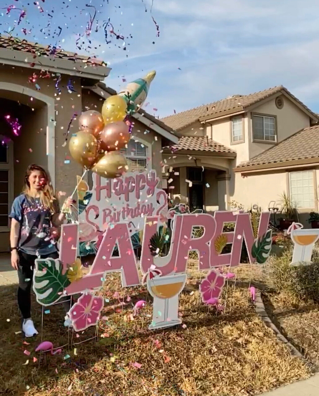 Tropical Vibes! (Our First Yard Greeting!)