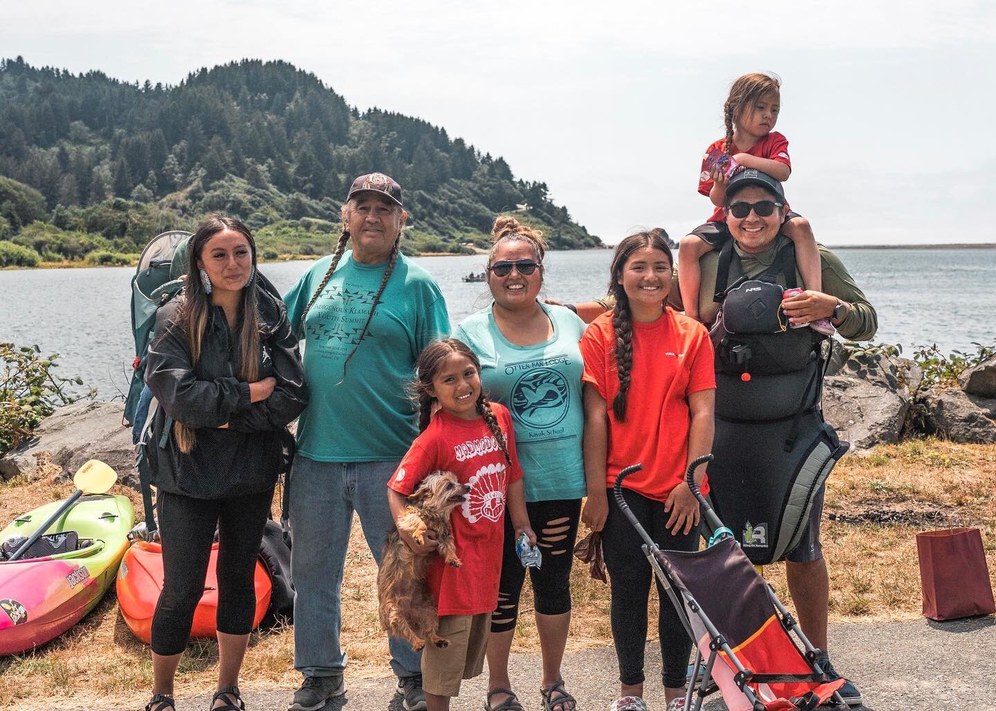 6+ years of family involvement with R&iacute;os to Rivers. 
 
Ashia Grae Wolf Wilson (Klamath and Modoc, left) started with R&iacute;os to Rivers (R2R) in 2017 as a student when she was 13. At 19 she is now the Program Director for R2R, where she pla