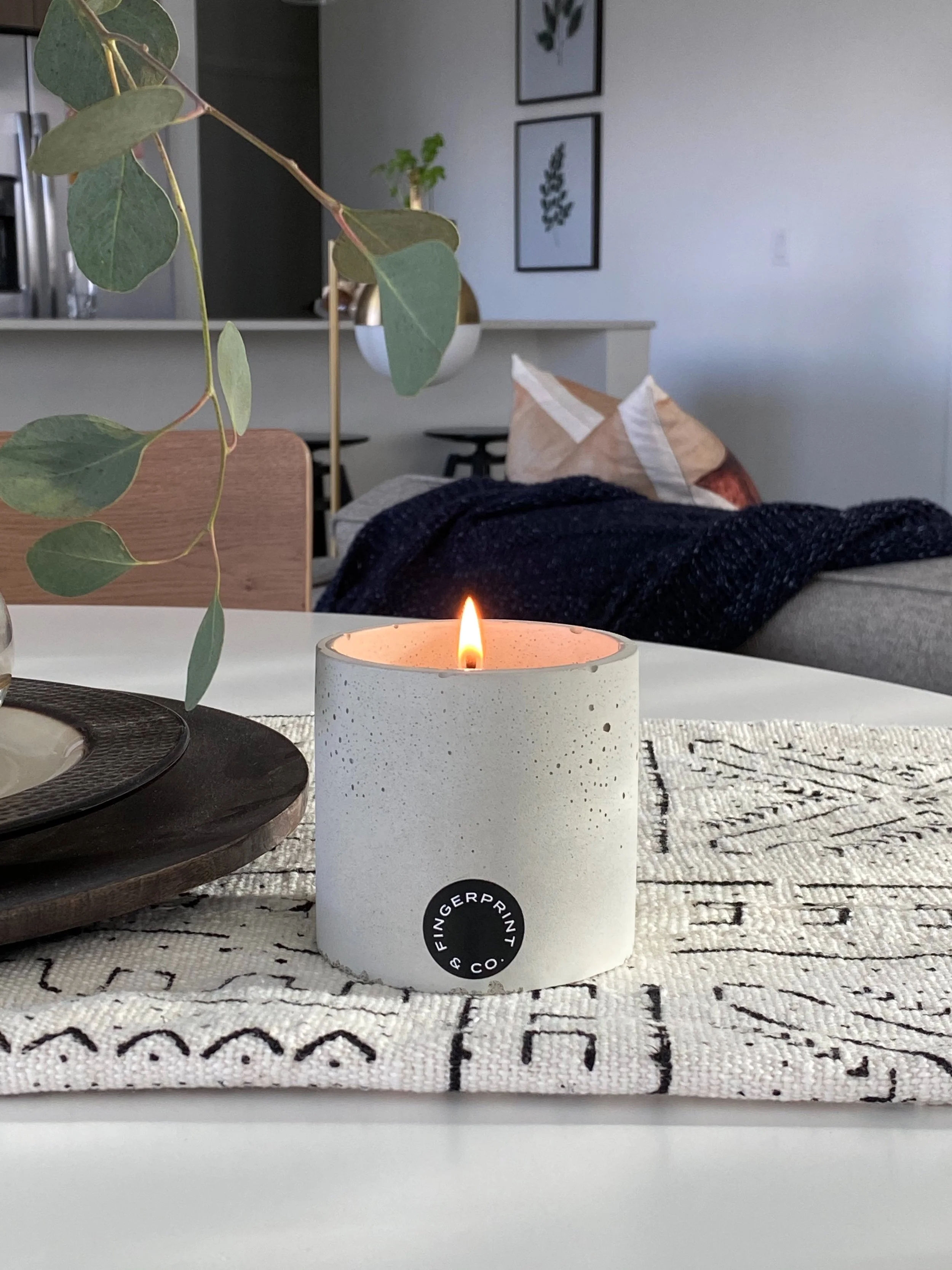 Vanilla Oak Soy Candle Fingerprint Co 